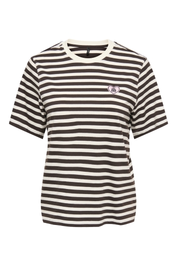 ONLY ONLLIVINA S/S O-NECK STRIPE TOP BOX:
