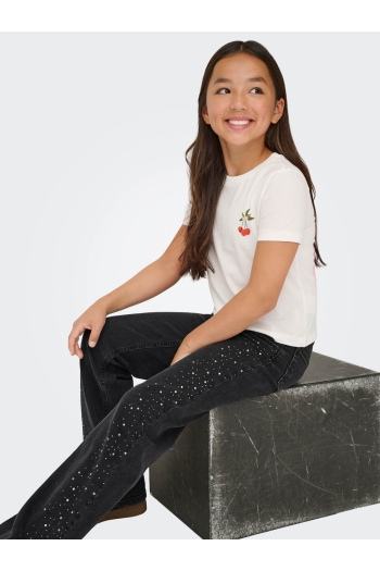 ONLY KOGJUICY HW RHINESTONE WIDE LEG DNM