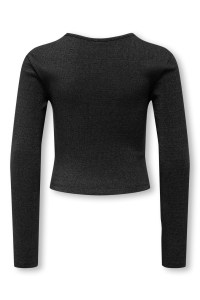 ONLY KOGTRINNY LIFE LS GLITTER CUTOUT TO: black/no cut out