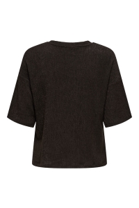 ONLY ONLTILLA S/S LOOSE TOP JRS black coffee