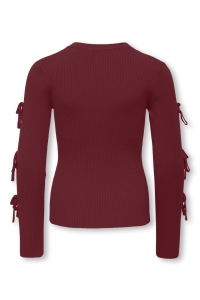 ONLY KOGNATASCHA L/S SLEEVE DETAIL KNT cabernet