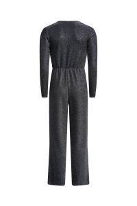 ONLY ONLRICH L/S GLITTER JUMPSUIT JRS black/silver glitter