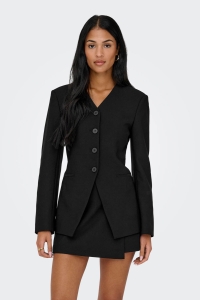 ONLY ONLLAMINA LIFE L/S FIT BLAZER TLR black