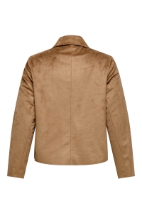 carmakoma CARTULIP LIFE FAUX SUEDE JACKET OTW cognac