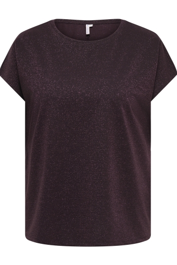 Carmakoma CARMOSTER GLITTER S/S TOP JRS NOOS