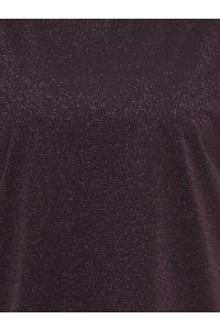Carmakoma CARMOSTER GLITTER S/S TOP JRS NOOS fudge/fudge glitter