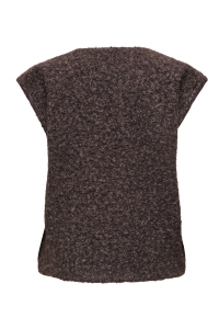 ONLY ONLMILA LIFE WAISTCOAT CS OTW seal brown/melange