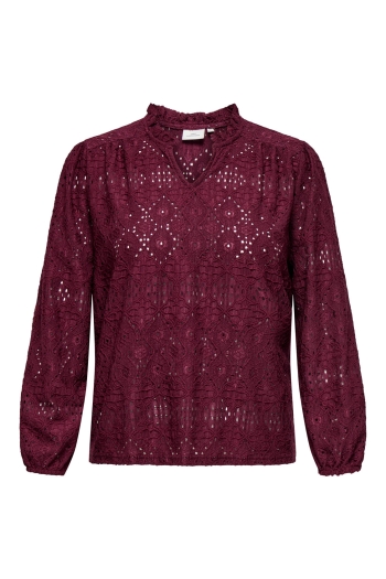 carmakoma CARLUZIA L/S V-NECK BLOUSE JRS