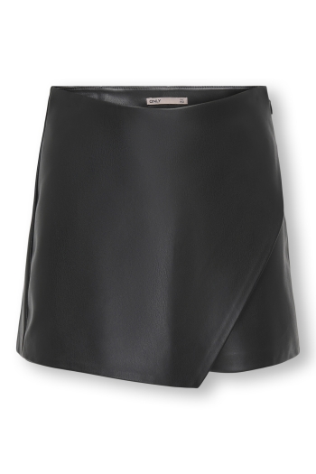 ONLY KOGMIST-AMILI MW FAUX LEATHER SKORT: