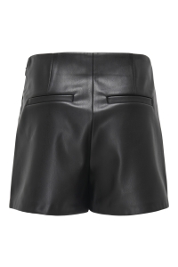 ONLY KOGMIST-AMILI MW FAUX LEATHER SKORT: black