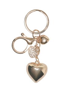 ONLY KOGCHARMY BAG CHARM ACC gold colour/heart/only logo