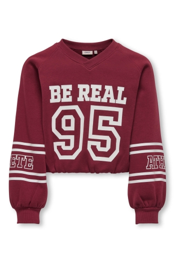 ONLY KOGCOLETTA L/S V-NECK PRINT SWT