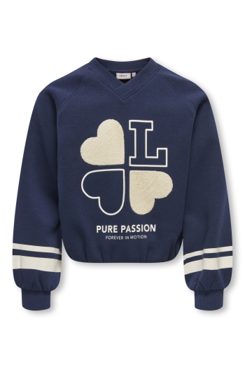 ONLY KOGCOLETTA L/S V-NECK PRINT SWT