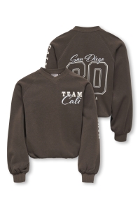 ONLY KOGCOLETTA L/S V-NECK PRINT SWT bracken/san diego