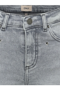 ONLY KOGJUICY HW HEART WIDE LEG REA707 D: medium grey denim