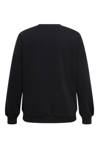 carmakoma CARKRISSY LS O-NECK SWEAT JRS black/love