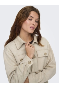 ONLY ONLBELICIA FAUX SUEDE JACKET OTW pumice stone