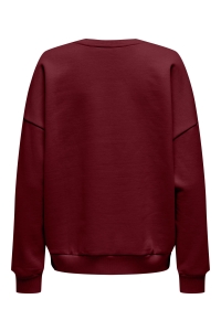 ONLY ONLVICTORY L/S O-NECK FIT SWT cabernet/detroit