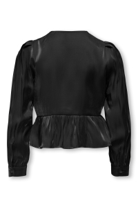 ONLY KOGVICTORIA L/S BOW SHIRT WVN black