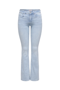 ONLY ONLBLUSH MID FLARED DNM CRO495 NOOS light blue bleached denim