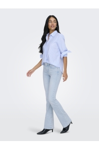 ONLY ONLBLUSH MID FLARED DNM CRO495 NOOS light blue bleached denim