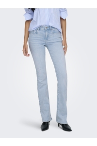 ONLY ONLBLUSH MID FLARED DNM CRO495 NOOS light blue bleached denim