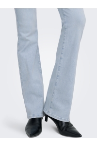 ONLY ONLBLUSH MID FLARED DNM CRO495 NOOS light blue bleached denim