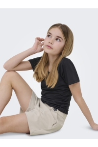 ONLY KOGGEGGO LIFE BUTTON SHORTS VD JRS : chateau gray