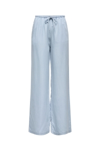 ONLY ONLCHARIS LIFE PULL UP TIE PANTS WV: light blue denim