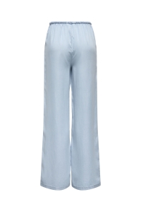 ONLY ONLCHARIS LIFE PULL UP TIE PANTS WV: light blue denim