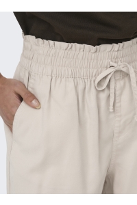 ONLY ONLARIS LIFE PULL UP SHORTS WVN CC pumice stone