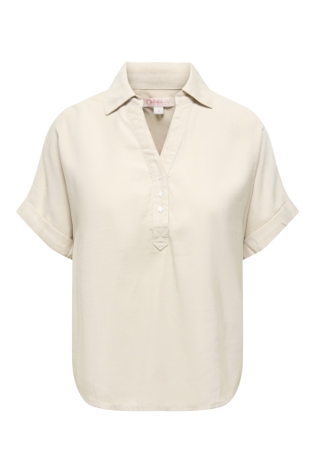 ONLY ONLARIS LIFE CAP SLEEVE SHIRT WVN C:
