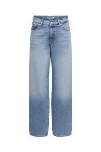 ONLY ONLGIANNA MW STR BIG STUD DNM DOT light medium blue denim