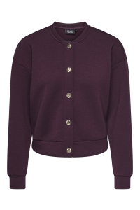 ONLY ONLNAOMI L/S BOMBER SWT fig/gold buttons