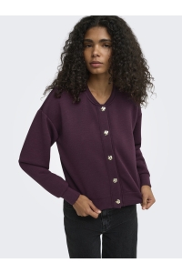 ONLY ONLNAOMI L/S BOMBER SWT fig/gold buttons