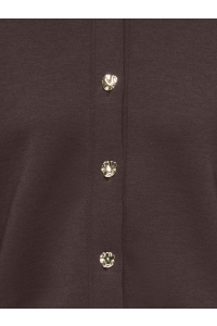 ONLY ONLNAOMI L/S BOMBER SWT coffee bean/gold buttons