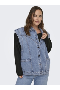 carmakoma CARKENNEDY SL DNM WAISTCOAT BOX BJ medium blue denim