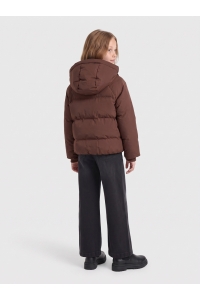 ONLY KOGELLIE FUNCTIONAL HOOD JACKET OTW: brown stone