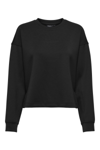 ONLY ONLALINA LIFE SLIT ROUNDNECK SWT black