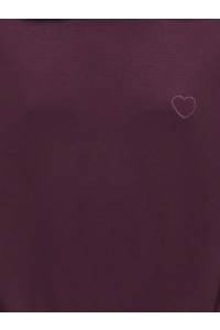ONLY KOGADA-COOPER HEART L/S HOOD FR SWT: fig/fig emb. heart