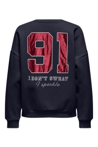 ONLY ONLRILLO L/S BOXY O-NECK CS SWT night sky/touchdown