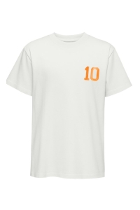 ONLY ONLRIKKA S/S SATIN PRINT TOP BOX CS: bright white/match day (oriole)