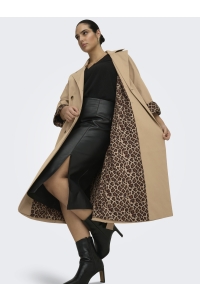 Carmakoma CARDORIANA LIFE LEO TRENCHCOAT OTW tannin/leo