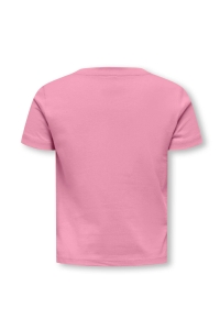 Only Kids KMGVEGA LIFE SS REG EMB TEE BOX JRS: cashmere rose/emb strawberry