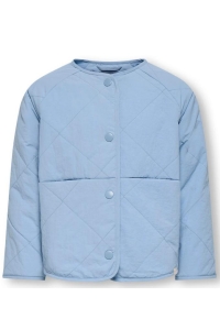 Only Kids KMGROSALINA QUILTED JACKET OTW NOOS soft chambray/strawberry