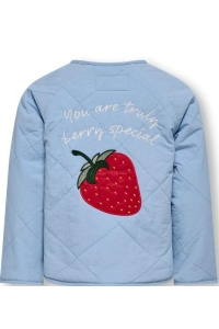 Only Kids KMGROSALINA QUILTED JACKET OTW NOOS soft chambray/strawberry