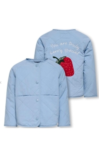 Only Kids KMGROSALINA QUILTED JACKET OTW NOOS soft chambray/strawberry
