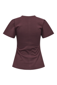 ONLY ONLMARIE LIFE S/S RUCHING TOP JRS N: decadent chocolate