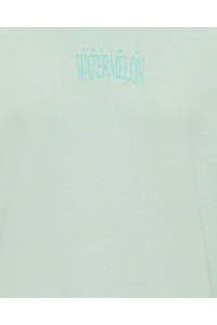 ONLY KOGPHILEA LIFE L/S LOOSE UB VD SWT : aqua foam/watermelon