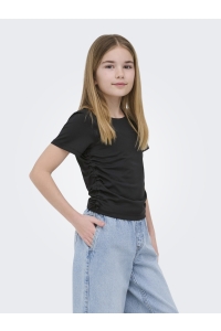 ONLY KOGEA S/S RUCHING TOP VD JRS black